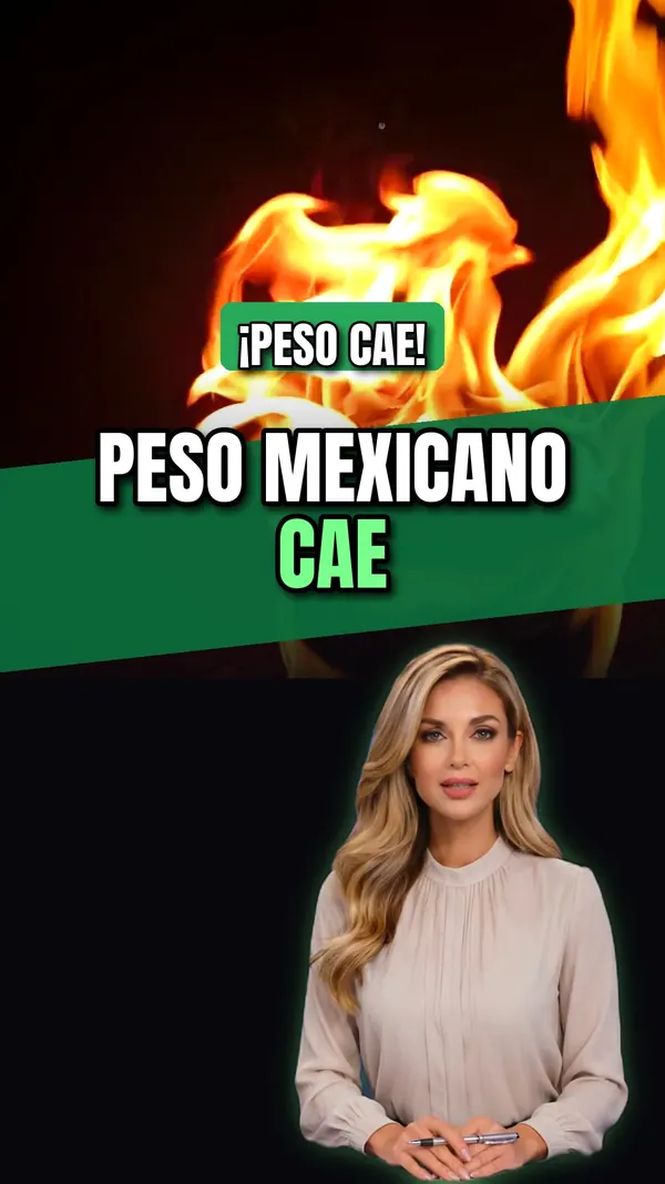 Peso mexicano cae