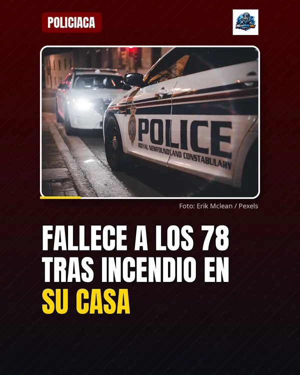 Fallece a los 78 tras incendio en su casa