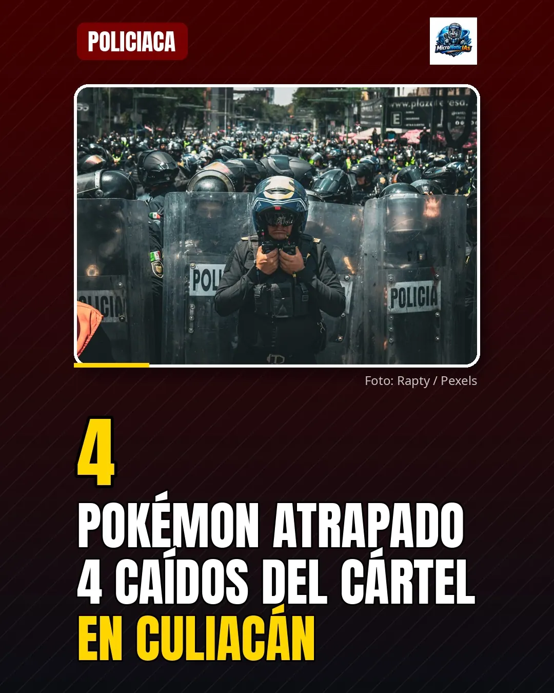 Pokémon atrapado 4 caídos del Cártel en Culiacán